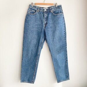 NWT Zara Acid Wash Relaxed Leg High Rise Jeans 14